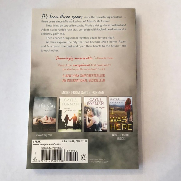 Gayle Forman Where She Went Young Adult Teen Book - Picture 5 of 7